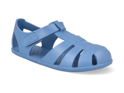 S10324 363 barefoot detske gumove sandaly igor nemo solid azul 1