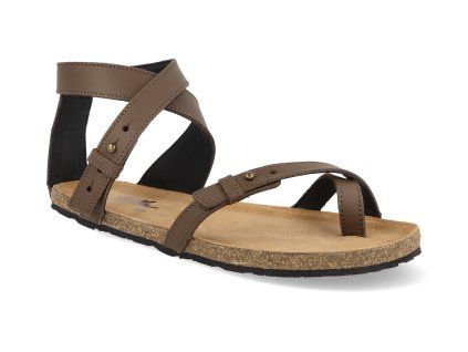 WSULBRBK barefoot damske sandaly aylla sulla soft hnede 1