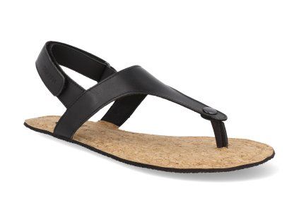 SHPN073BLC barefoot damske sandaly shapen nomad black with cork 1