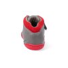 barefoot kotnikova obuv blifestyle raccoon bio fleece schiefgrau rot 6