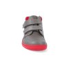 barefoot kotnikova obuv blifestyle raccoon bio fleece schiefgrau rot 4