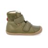 barefoot zimni obuv s membranou koel4kids emil nappa tex khaki 24 31 07T003.102 350 3
