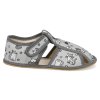 GREY CAT barefoot prezuvky baby bare s prurezy grey cat sede 2025 2