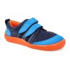 BF0001 W N PR2 OP MANDARINE barefoot tenisky beda mandarine s prouzky a pevnym opatkem modre 1
