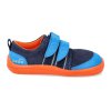 BF0001 W N PR2 OP MANDARINE barefoot tenisky beda mandarine s prouzky a pevnym opatkem modre 2