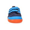 BF0001 W N PR2 OP MANDARINE barefoot tenisky beda mandarine s prouzky a pevnym opatkem modre 3