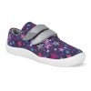 BF0001 TEX W STARS barefoot tenisky beda stars textilni vegan fialove 2