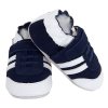 Chaussons cuir Baskets Marine Side
