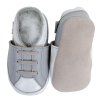 Chaussons cuir Baskets grises Sole