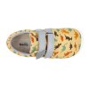BF0001 TEX W OP DINO barefoot tenisky beda dinosaurs textilni s pevnym opatkem vegan zlute 6