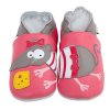 Chaussons cuir Souris Front