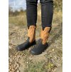 Koel Barfuß Damen Winterstiefel - Fiona Felt hellbraun (Größe 37, Länge (mm) 240, Breite (mm) 86)