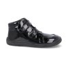 FF SHINY BLACK barefoot detske kotnikove boty baby bare febo fall shiny black cerne 2