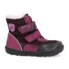 SN2409 barefoot detske zimni boty ktr melir vinove 2