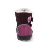 SN2409 barefoot detske zimni boty ktr melir vinove 5