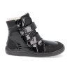 FEBO W SHINY BLK barefoot detske zimni boty baby bare febo winter shiny black 2