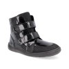 FEBO W SHINY BLK barefoot detske zimni boty baby bare febo winter shiny black 1