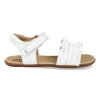 CB.RUF1 505 barefoot detske sandaly tip toey joey ruffle white 2