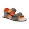 232856 barefoot detske sandaly sole runner mimas grey orange 1