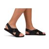 Ahinsa Damensandalen - Suna ultra Comfort schwarz (Größe 38, Länge (mm) 249, Breite (mm) 94)