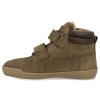 45333 554 barefoot detske zimni boty develab mid boot 2velcro wp kaki nubuck 4