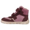 45336 436 barefoot detske kotnikove boty develab soft md ct snkr 2velcro wr burgundy 4