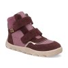 45336 436 barefoot detske kotnikove boty develab soft md ct snkr 2velcro wr burgundy 1