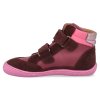 41075 439 barefoot detske kotnikove boty develab midcut sneak 2 velc leather burgundy 4