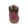 45213 434 barefoot detske kotnikove boty develab soft shoe laces wr burgundy 5