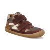 41065 439 barefoot detske kotnikove boty develab sneaker 2 velcro leather burgundy 1