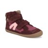 45229 439 barefoot detske zimni boty develab bf soft shoe 2velcro wp burgundy 1