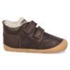 24113 1262 barefoot detske zimni boty bisgaard carter lamb dark brown 2