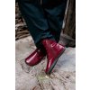 barefoot cizmy maverick bordeaux premium leather 13