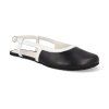 SHPN091BLW barefoot sandaly shapen twiggy n black white 1