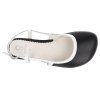 SHPN092BLW barefoot sandaly shapen twiggy w black white 6