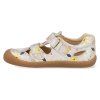 06M015.011 900 barefoot detske sandaly koel bep prints silver 4