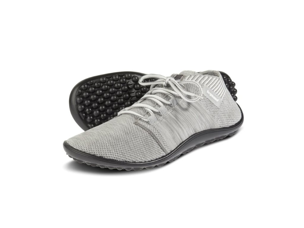 Barefoot tenisky Leguano - stříbrnošedé | Bosonožka