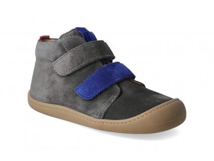 barefoot kotnikova obuv koel4kids plus velour carbon royal 3