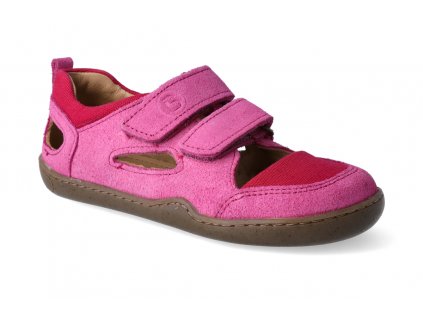 barefoot sandaly blifestyle kammmolch bio strap fuchsia 3