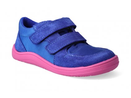 barefoot tenisky baby bare febo sneakers navy pink 2