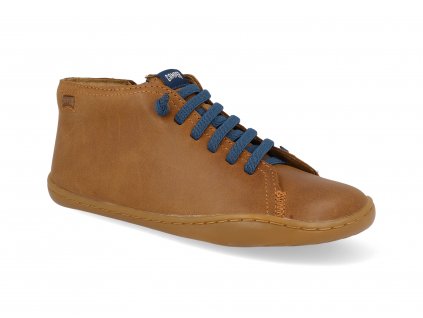 90019 089 barefoot kotnikova obuv camper peu cami light brown 1