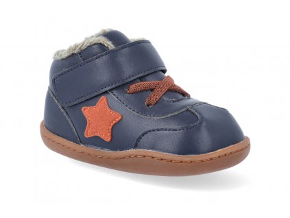 BB C38957 NV barefoot zimni obuv little blue lamb beck navy 2