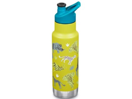 Dětská termolahev Klean Kanteen - Insulated Kid Classic Narrow Sport Cap safari 355 ml