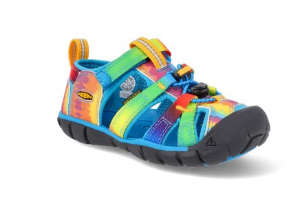 1025133 sportovni sandalky keen seacamp ii cnx vivid blue original tie dye 1