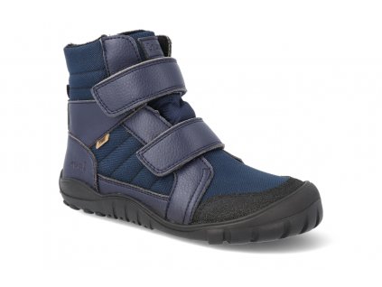 04T002.50E 110 barefoot zimni obuv s membranou koel4kids milan vegan tex blue modra 1