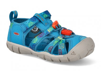 1027415 sportovni sandalky keen seacamp ii cnx k smokey bear fjord blue modre vegan 1