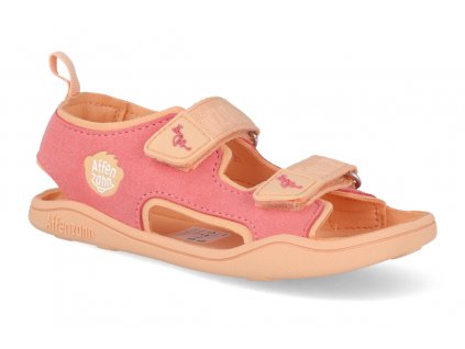 00392 40126 barefoot sandalky affenzahn sandal vegan airy flamingo ruzove 1