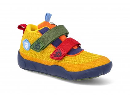 00844 10006 barefoot obuv s membranou affenzahn minimal lowboot knit happy toucan zluta 1