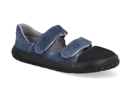 Barefoot dětské sandály Jonap - B21 modrá riflovina