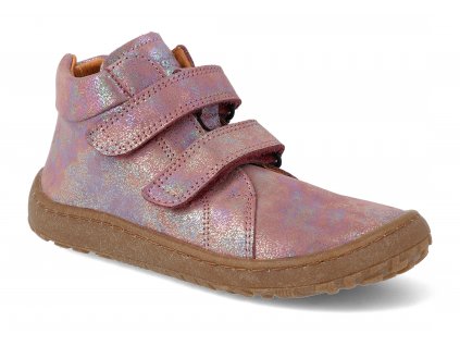 G3110227 12L barefoot kotnikova obuv froddo bf high tops pink shine ruzova 1